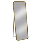  Tripar 55.25 In. H X 20 In. W Burnished Gold Metal Floor Mirror