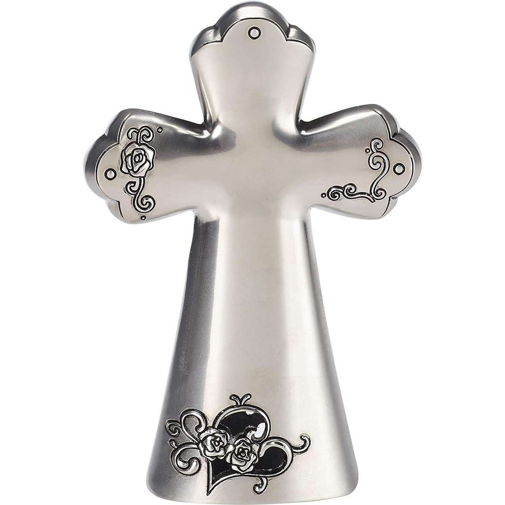  Precious Moments 3.5 In. H Silver Zinc Alloy Angel Cross