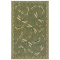  Liora Manne Carmel 4.8 Ft. W X 7.5 Ft. L Green Dragonfly Polypropylene Accent Rug