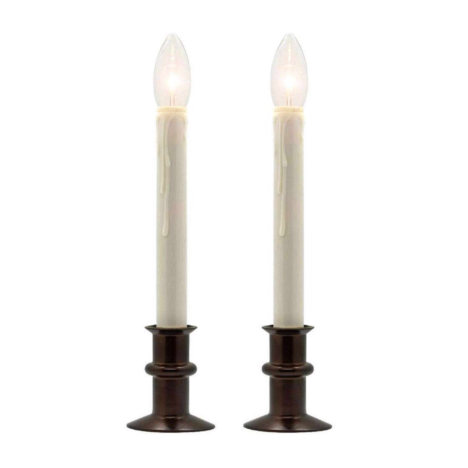  Celestial Lights Antique Bronze/Cream LED Window Candle