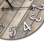  Westclox 15.5 In. L X 15.5 In. W Indoor Farmhouse Analog Wall Clock Wood Brown