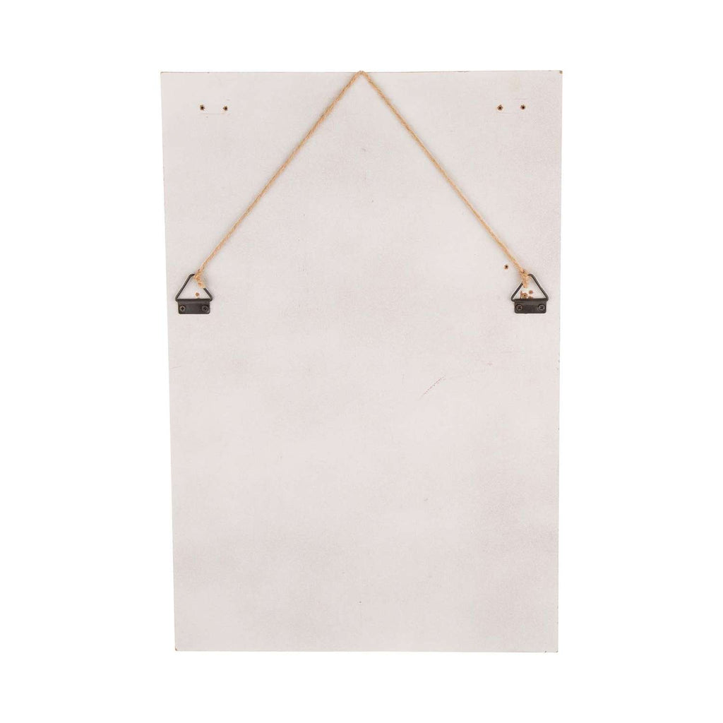  Glitzhome 17.72 In. H X 0.35 In. W X 11.81 In. L Multicolored Wood Wall Sign