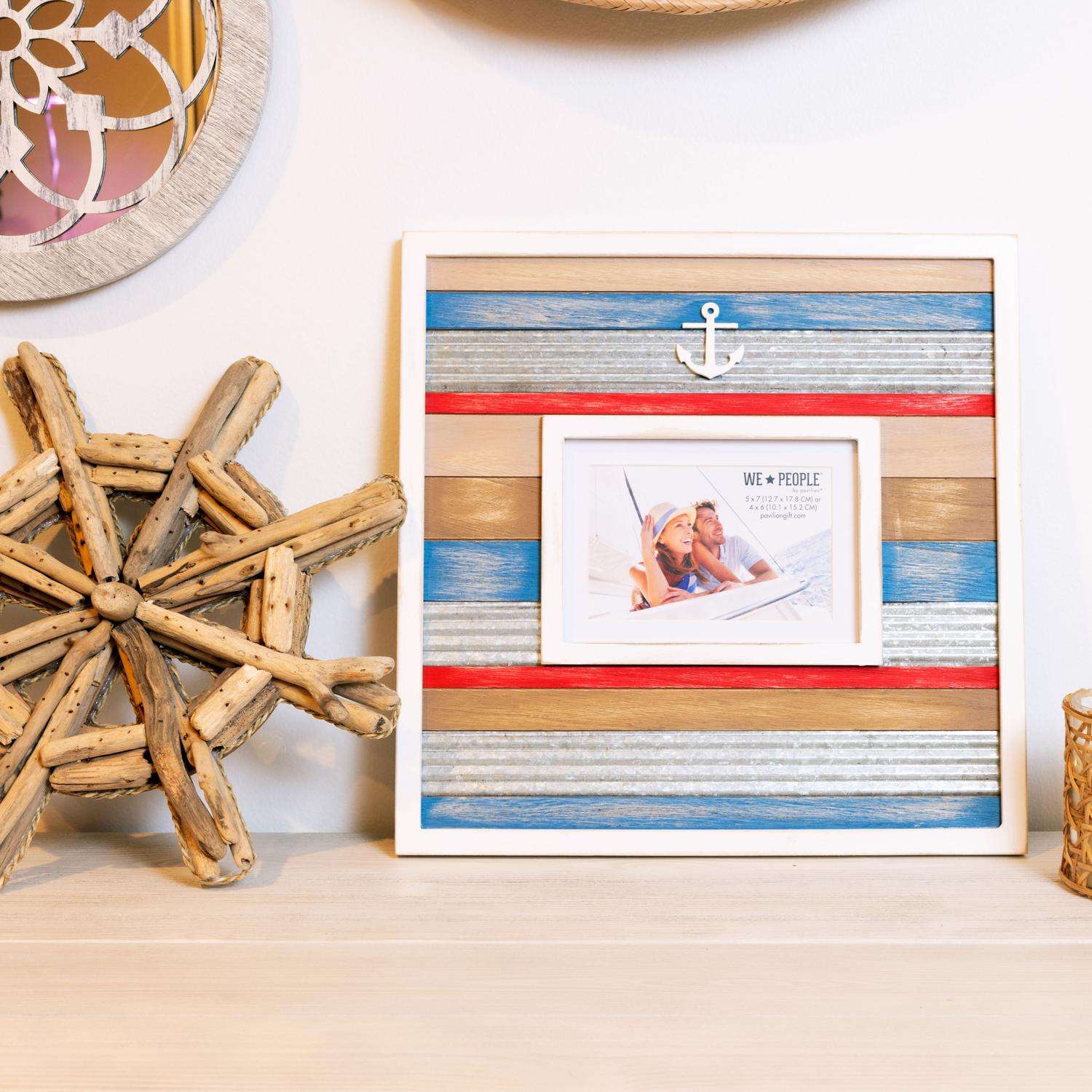  Pavilion We People Galvanized Multicolored MDF Picture Frame 14 In. H X 0.75 In. W