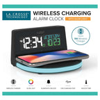  La Crosse Technology 4.97 In. Black Wireless Charging Alarm Clock Digital Plug-In