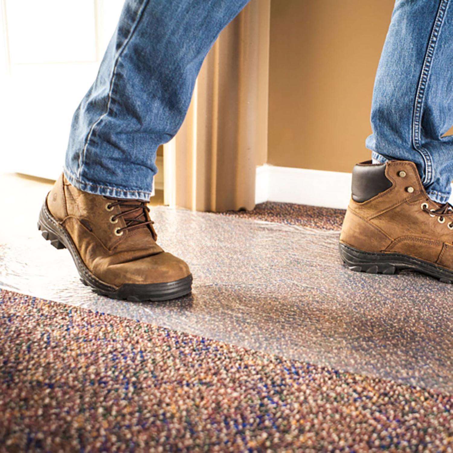  Surface Shields Carpet Shield Self-Adhering Film 2.5 Mil X 36 In. W X 500 Ft. L Polyethylene Clear 1