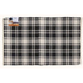  First Concept 36 In. W X 24 In. L Black/White Checkered Polyester Accent Rug