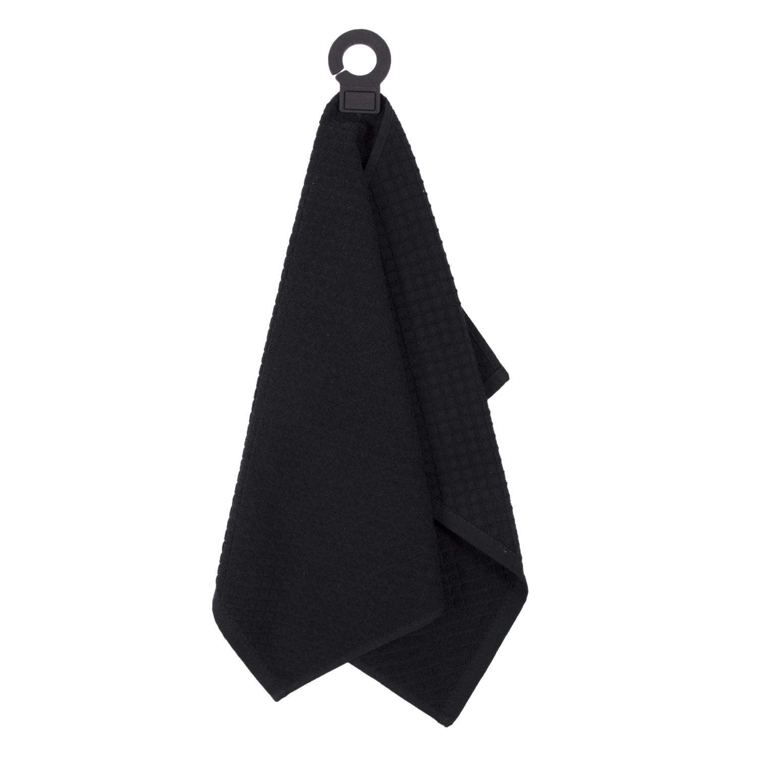  Ritz Hook And Hang 18 In. H X 28 M W X .5 In. L Black Cotton Kitchen Towel