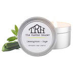  The Rustic House Silver Lemongrass/Sage Scent Travel Candle 4 Oz