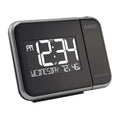  La Crosse Technology 5.91 In. Black Projection Alarm Clock Digital Battery Operated