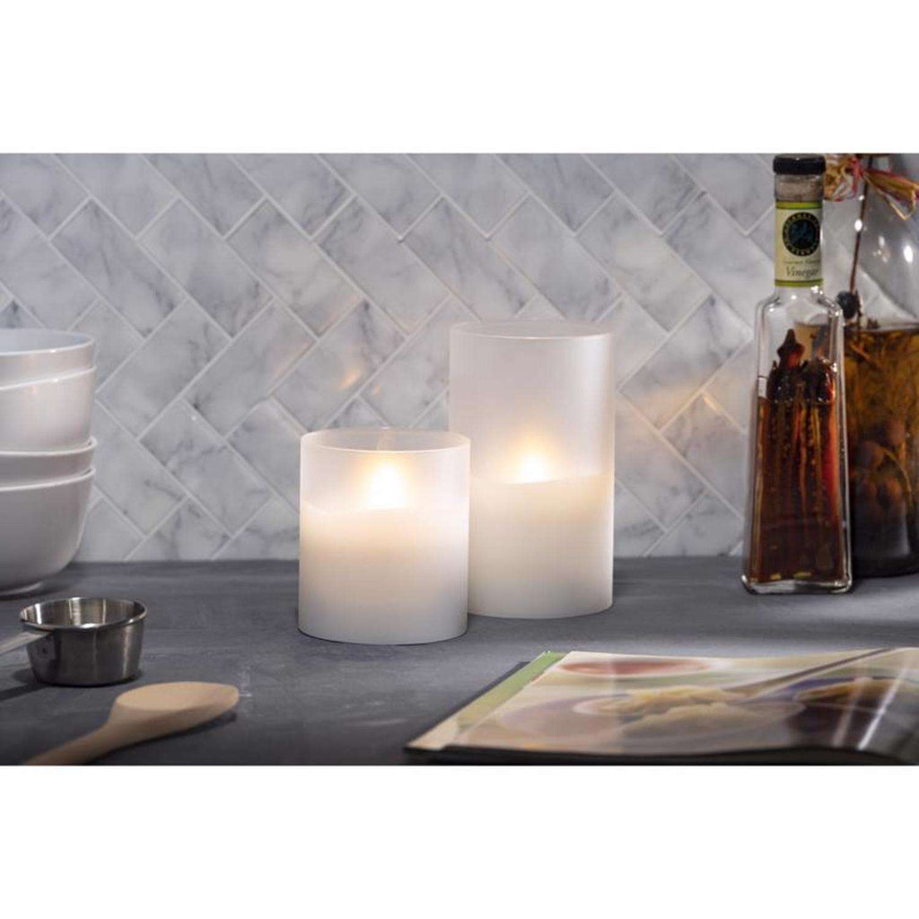  Everlasting Glow White No Scent Scent Flameless Hand Poured Candle