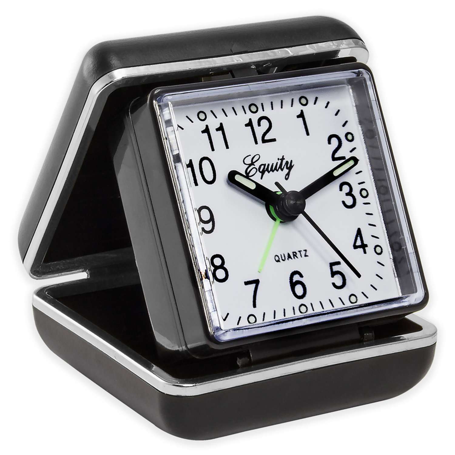  La Crosse Technology Equity 3.5 In. Black Travel Alarm Clock Analog Battery Operated