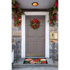  Liora Manne Frontporch 1.67 In. W X 2.5 In. L Black Holiday Home Acrylic/Polyester Rug