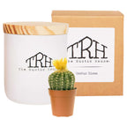  The Rustic House White Cactus Bloom Scent Candle 8 Oz