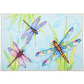  Olivia's Home 22 In. W X 32 In. L Multicolored Crystal Dragonflies Polyester Accent Rug
