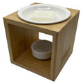  Bamboo Home Fragrances Light Wood & White Ceramic N/A Scent Candle Wax Warmer
