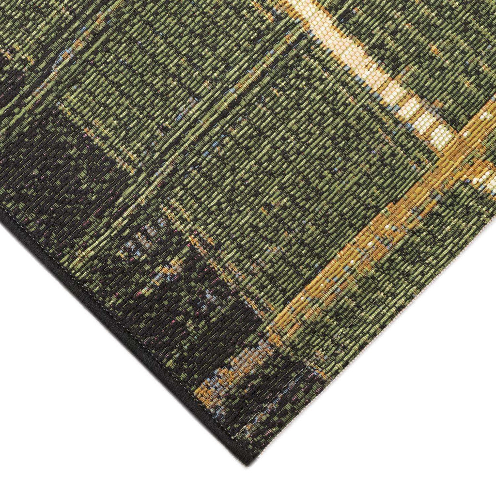  Liora Manne Esencia 1.92 Ft. W X 4.92 Ft. L Green Tribal Stripe Polypropylene/Polyester Floor Mat