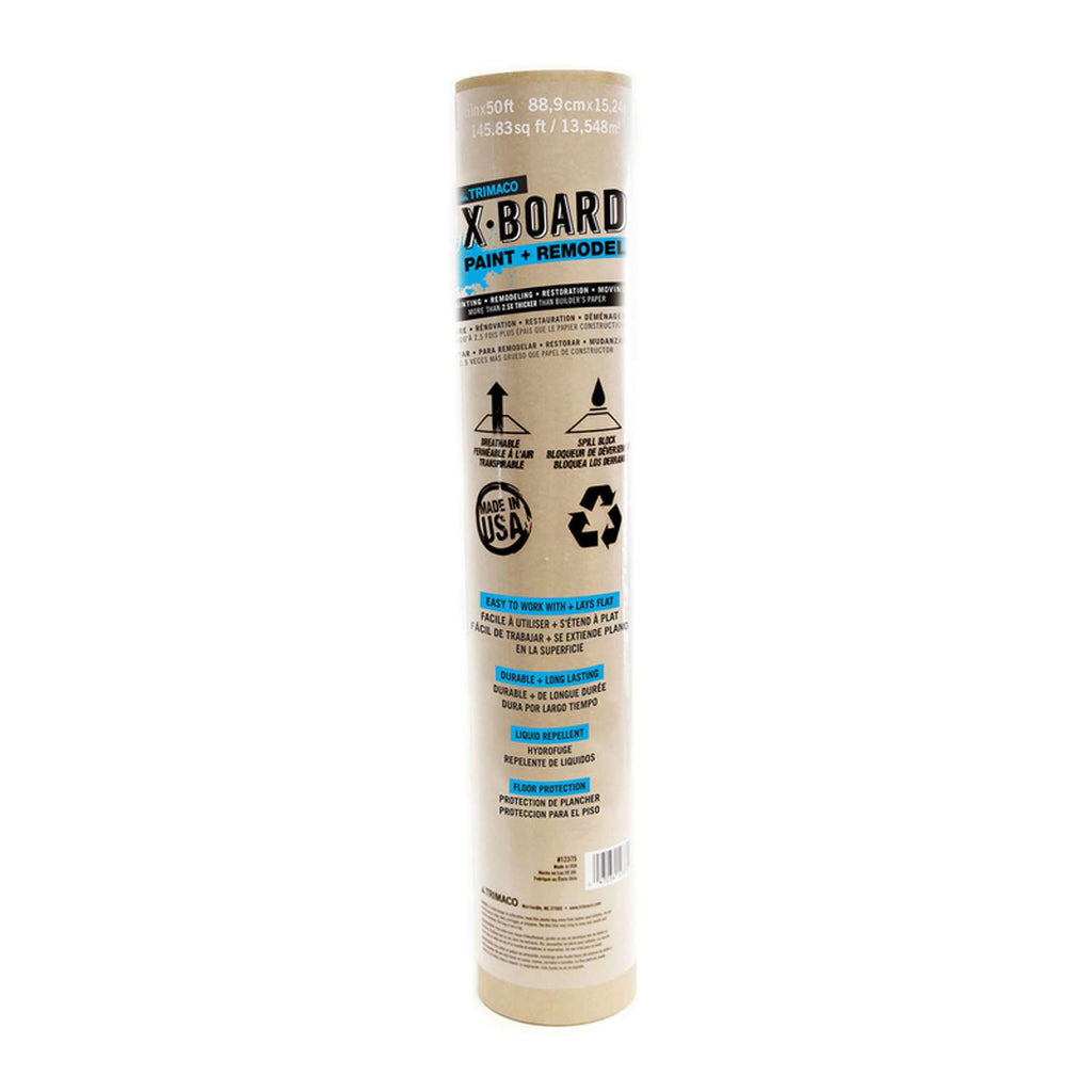  Trimaco X-Board Surface Protection 35 In. W X 50 Ft. L Brown 1 Pc