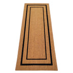  First Concept 24 In. W X 60 In. L Black/Natural Coir/Vinyl Door Mat