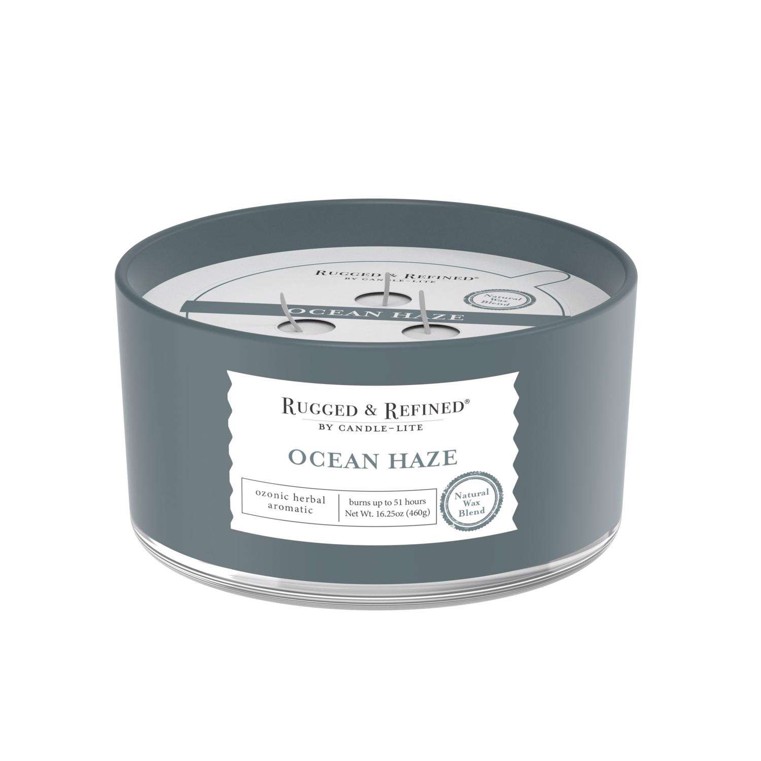  Candle-Lite Rugged & Refined White Ocean Haze Scent Candle 16.25 Oz