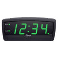  La Crosse Technology Equity 2.1 In. Black Alarm Clock LED Plug-In