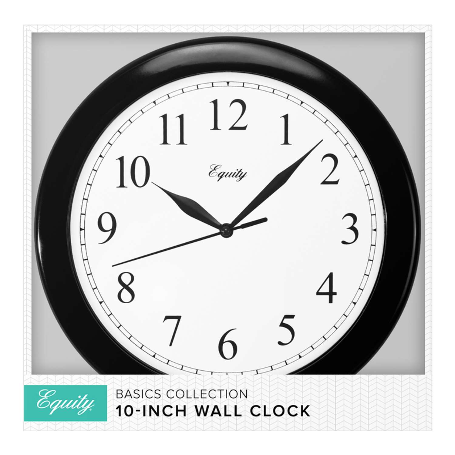  La Crosse Technology 10 In. L X 10 In. W Indoor Classic Analog Wall Clock Plastic Black