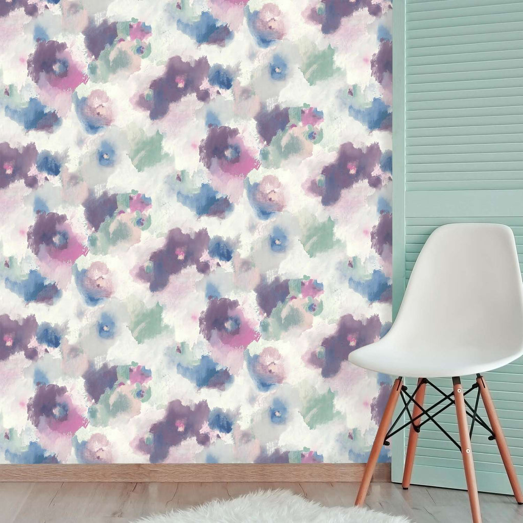  RoomMates 20.5 In. W X 16.5 Ft. L Impressionist Floral Vinyl Peel And Stick Wallpaper
