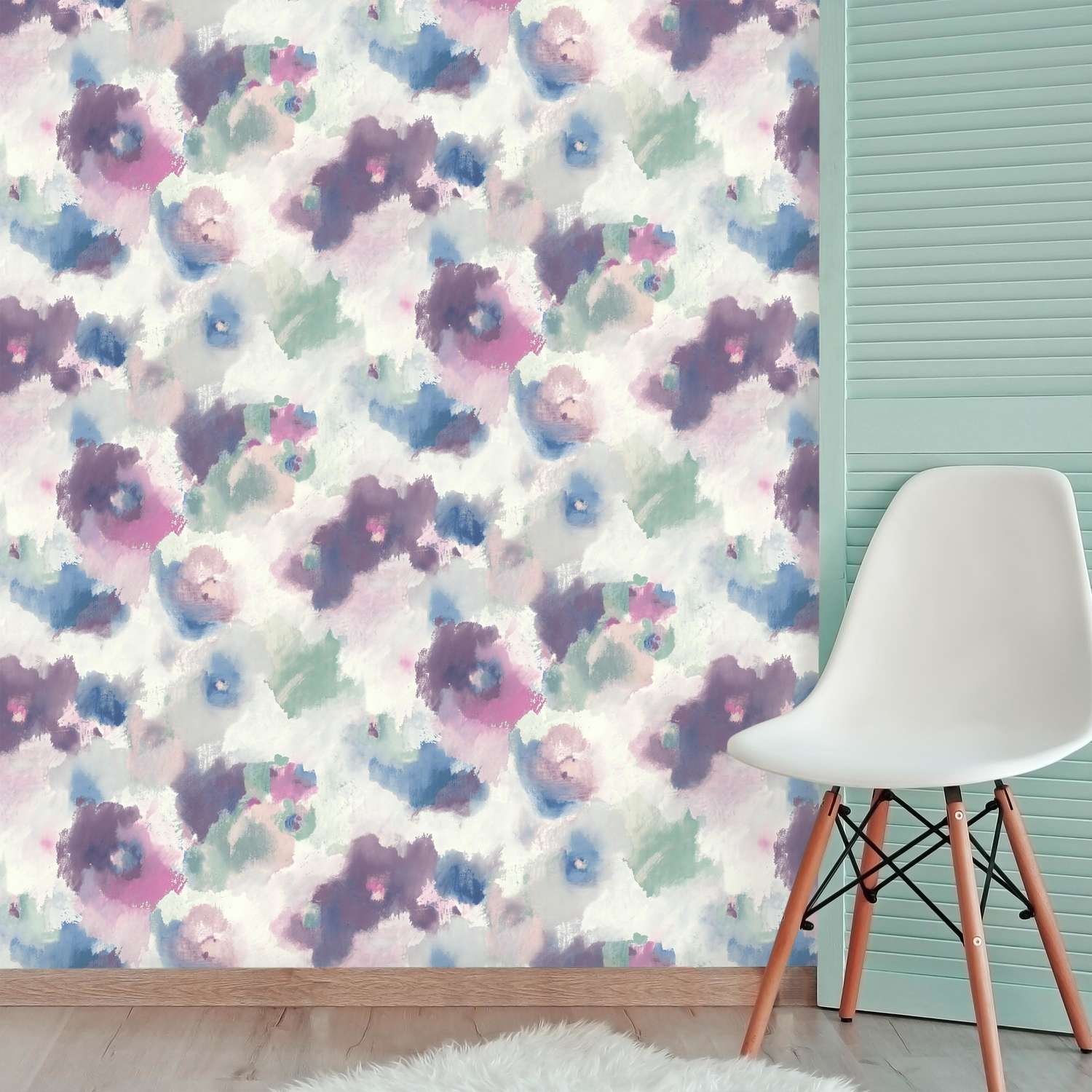  RoomMates 20.5 In. W X 16.5 Ft. L Impressionist Floral Vinyl Peel And Stick Wallpaper