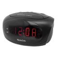  Westclox 0.6 In. Black Alarm Clock LED Plug-In