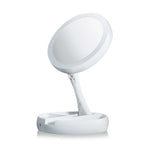  My Foldaway As Seen On TV 13 In. H X 6-1/4 In. W White Plastic Folding LED Mirror