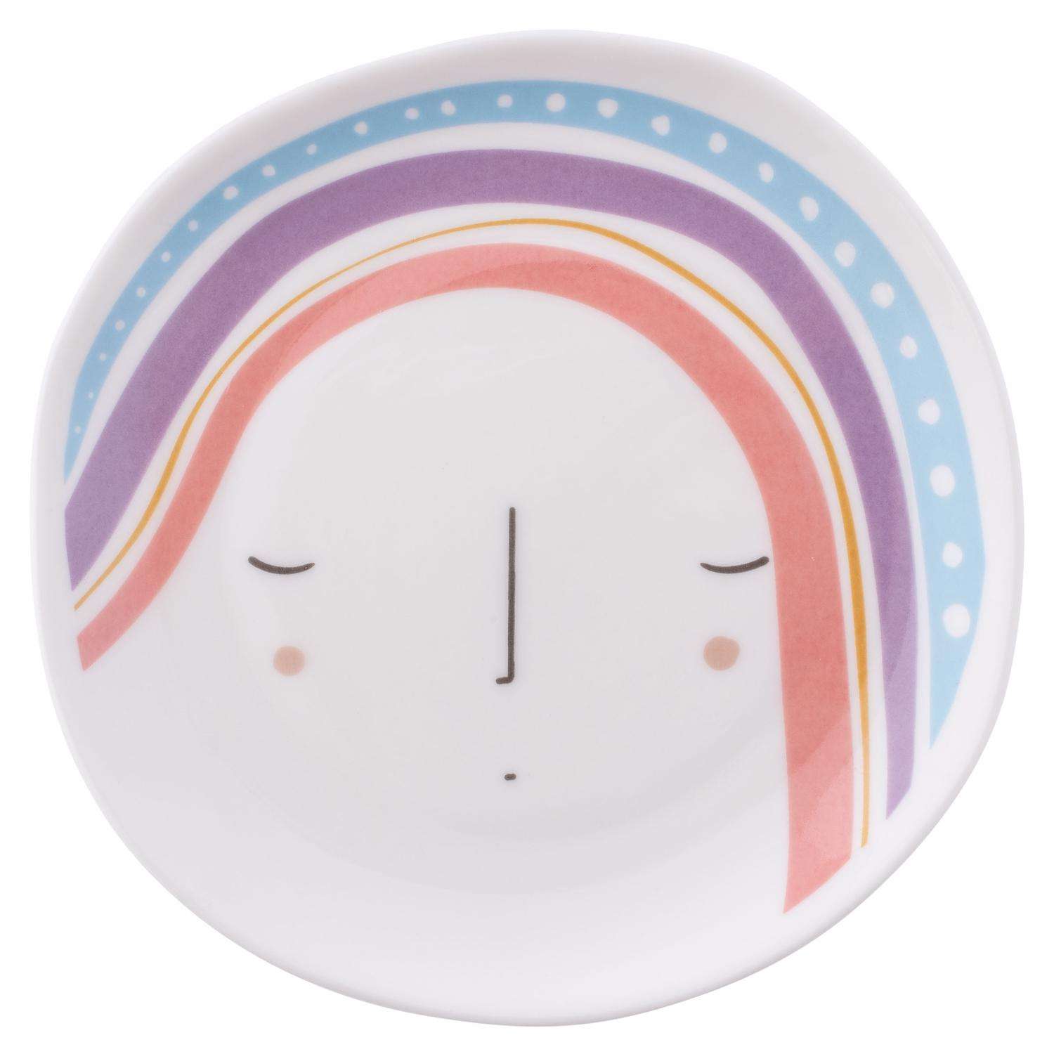  Karma Gifts Reyna 4.5 In. H X 4.5 In. W Multicolored Ceramic Trinket Tray
