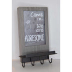  Hi-Jack 11 In. H X 3.5 In. W X 6.25 In. L Gray Metal/Wood Decor/Frame/Key Holder