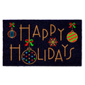  Home & More 1.42 W X 2.42 L Multi-color Happy Holidays Coir Door Mat