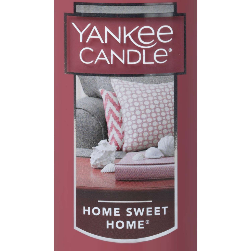  Yankee Candle Red Home Sweet Home Scent Pillar Candle 12 Oz