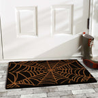  Home & More 1.42 W X 2.42 L Black Scary Web Coir Door Mat