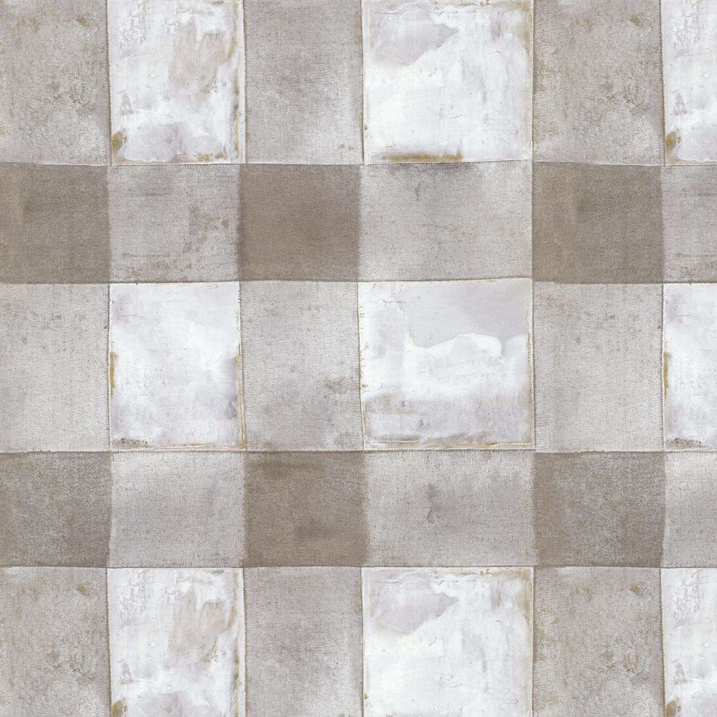  RoomMates 18 In. W X 18.86 Ft. L Buffalo Plaid Taupe Vinyl Peel And Stick Wallpaper