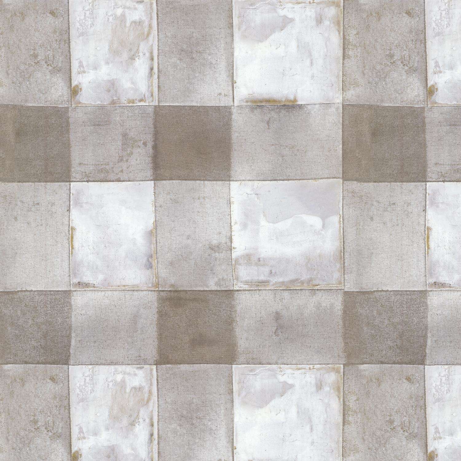  RoomMates 18 In. W X 18.86 Ft. L Buffalo Plaid Taupe Vinyl Peel And Stick Wallpaper
