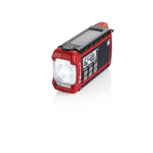  E+READY Black/Red Weather Alert Radio Digital Battery Operated