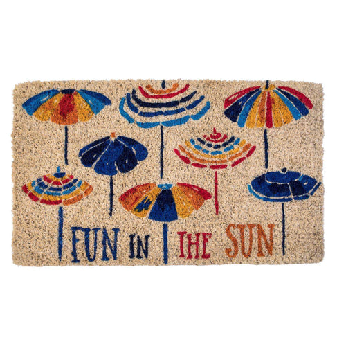  Entryways 30 In. W X 18 In. L Multicolored Fun In The Sun Coir Door Mat