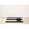  Chilewich 18 In. W X 28 In. L Black/White Bold Stripe Polyester/Vinyl Door Mat