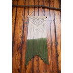  Primitive Planters 30 In. H X 12 In. W X 30 In. L Natrural/Olive Cotton Wall Hanging