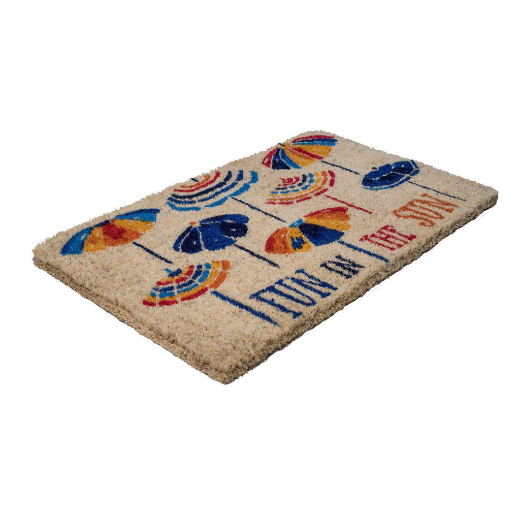  Entryways 30 In. W X 18 In. L Multicolored Fun In The Sun Coir Door Mat