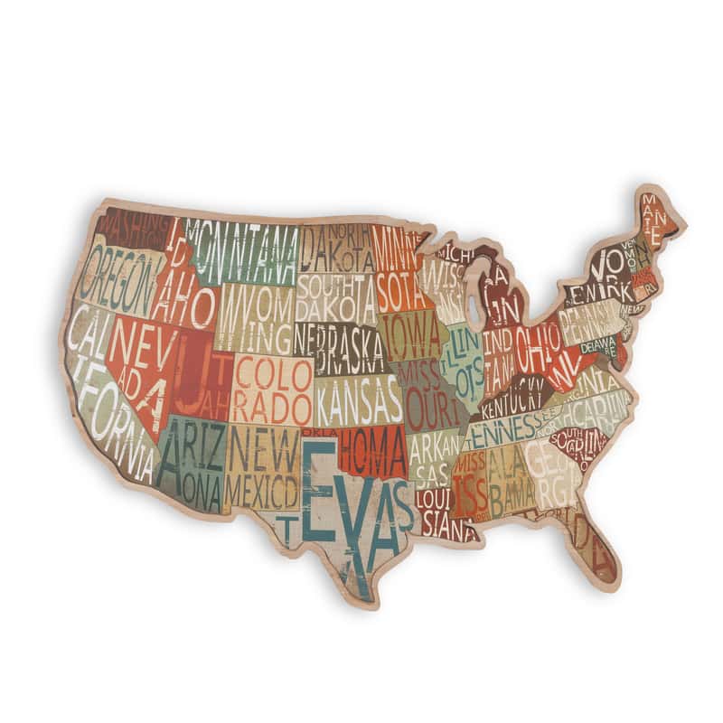  Lone Elm Studios 19.9 In. H X 0.6 In. W X 28.75 In. L Multicolored Iron/Wood Wall Decor