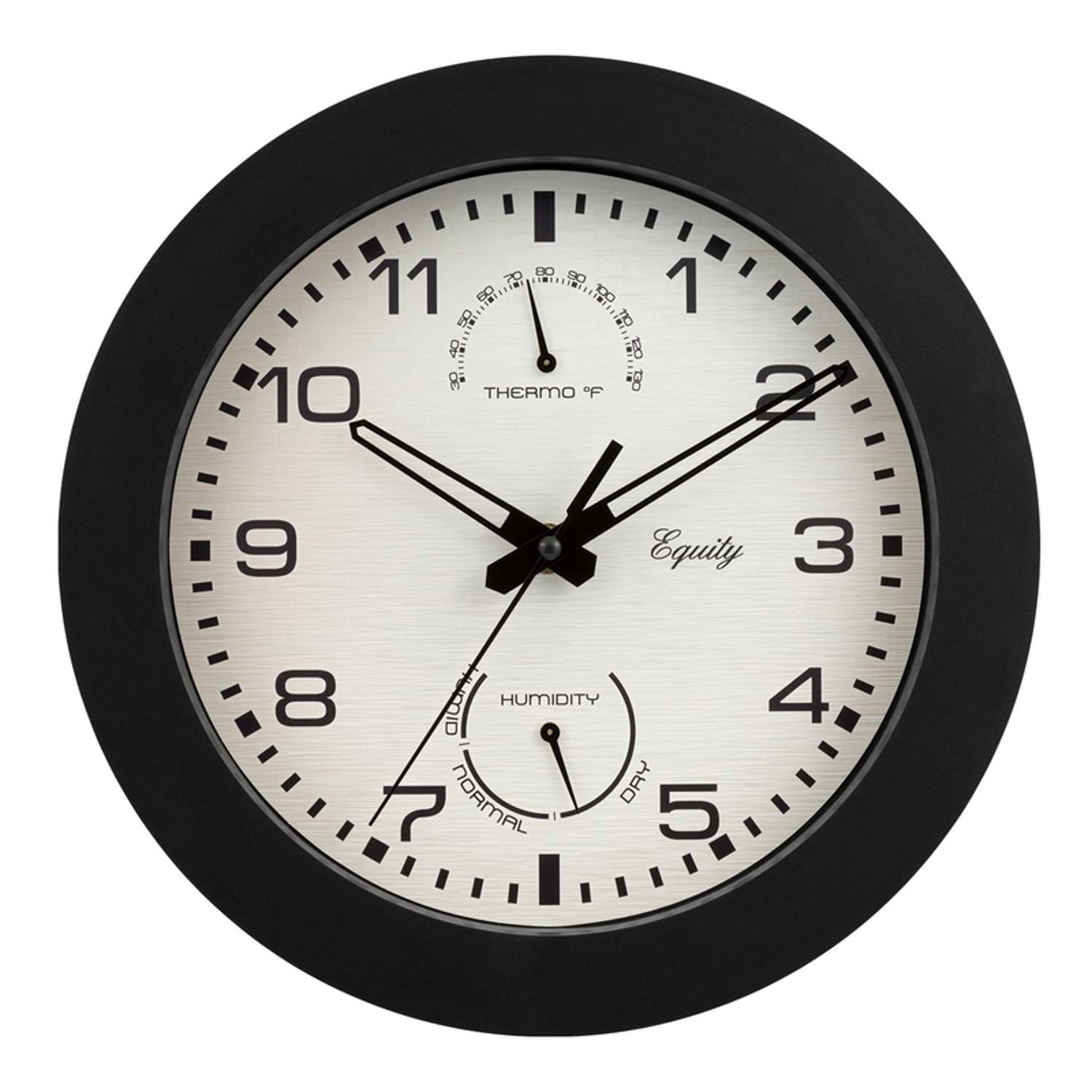  La Crosse Technology 10.65 In. L X 2.45 In. W Indoor And Outdoor Casual Analog Wall Clock Glass/Plas