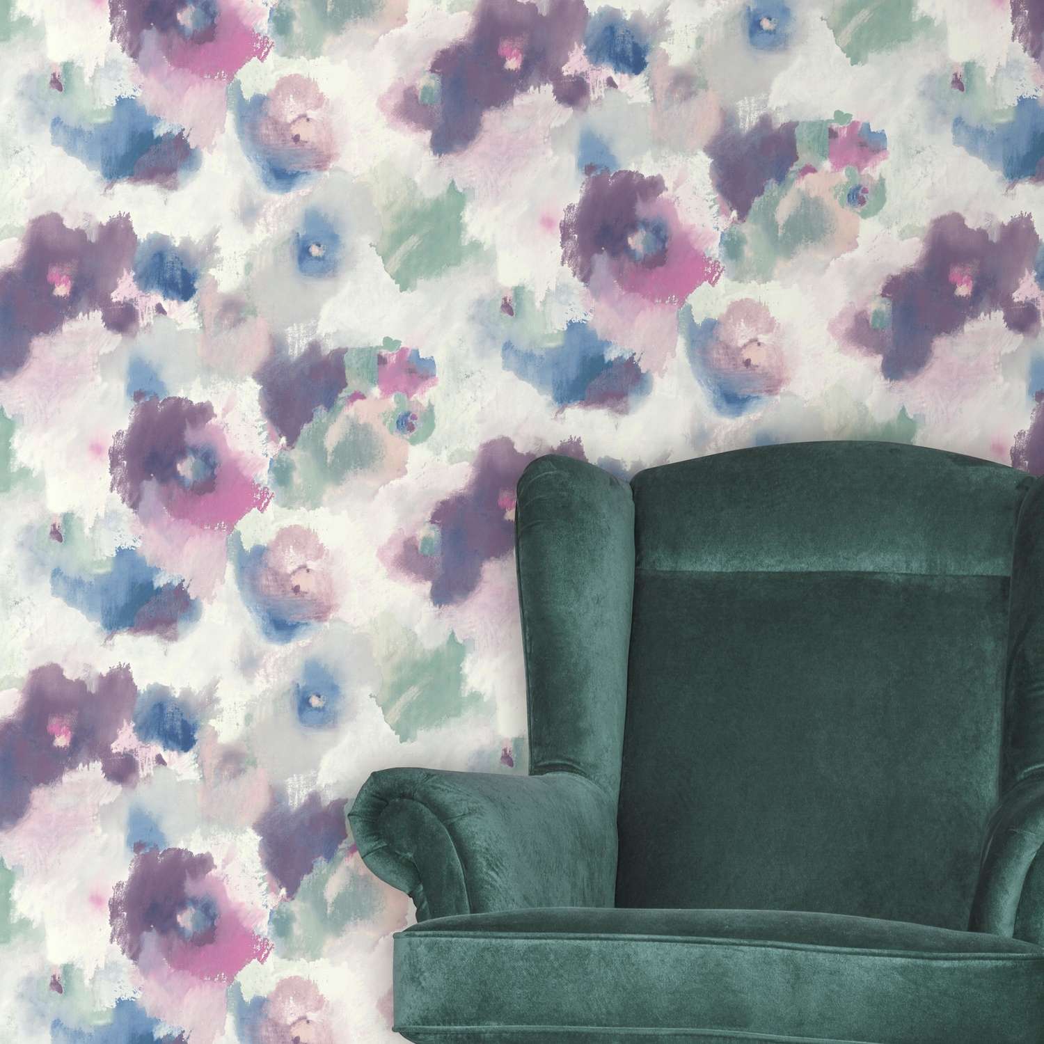  RoomMates 20.5 In. W X 16.5 Ft. L Impressionist Floral Vinyl Peel And Stick Wallpaper