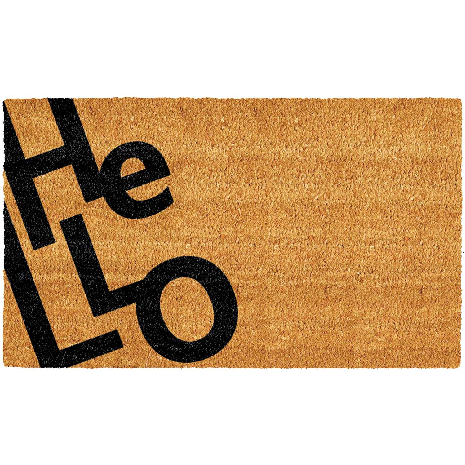  Calloway Mills 1.5 W X 2.5 L Black/Brown Coir Door Mat