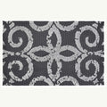  Jellybean 21 In. W X 33 In. L Black/Gray Gray Gate Accent Rug