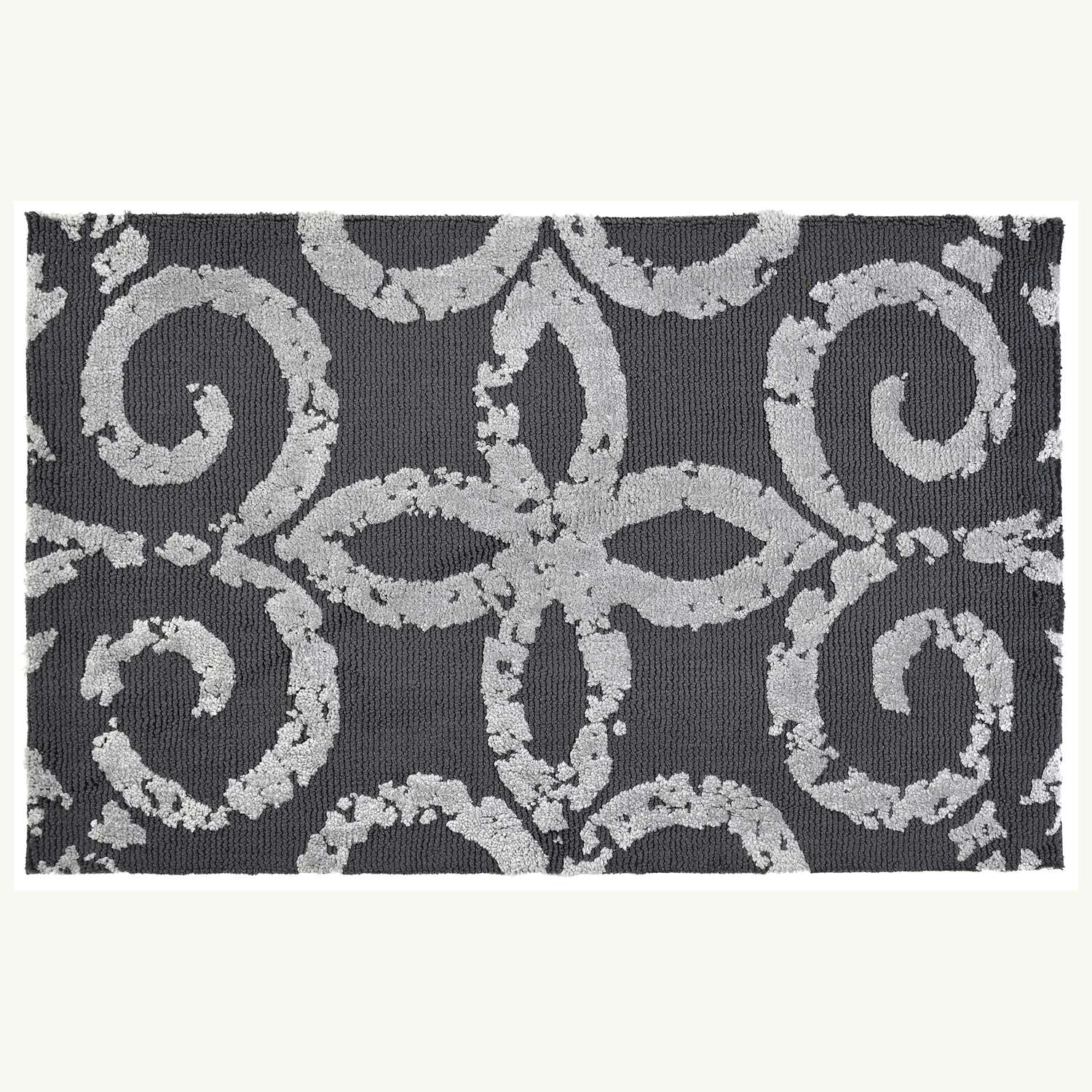  Jellybean 21 In. W X 33 In. L Black/Gray Gray Gate Accent Rug