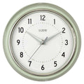  La Crosse Technology 9.5 In. L X 9.5 In. W Indoor Vintage Analog Wall Clock Glass/Plastic Green