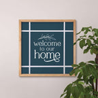  P. Graham Dunn 20.75 In. H X 2 In. W X 20.75 In. L Multicolor Wood Welcome To Our Home Wall Decor