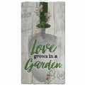  Oak Patch Gifts In The Garden 17 In. H X 1 In. W X 9 In. L Multicolored Wood Wall Art